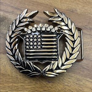 Famous Stars & Straps Silver Belt Buckle